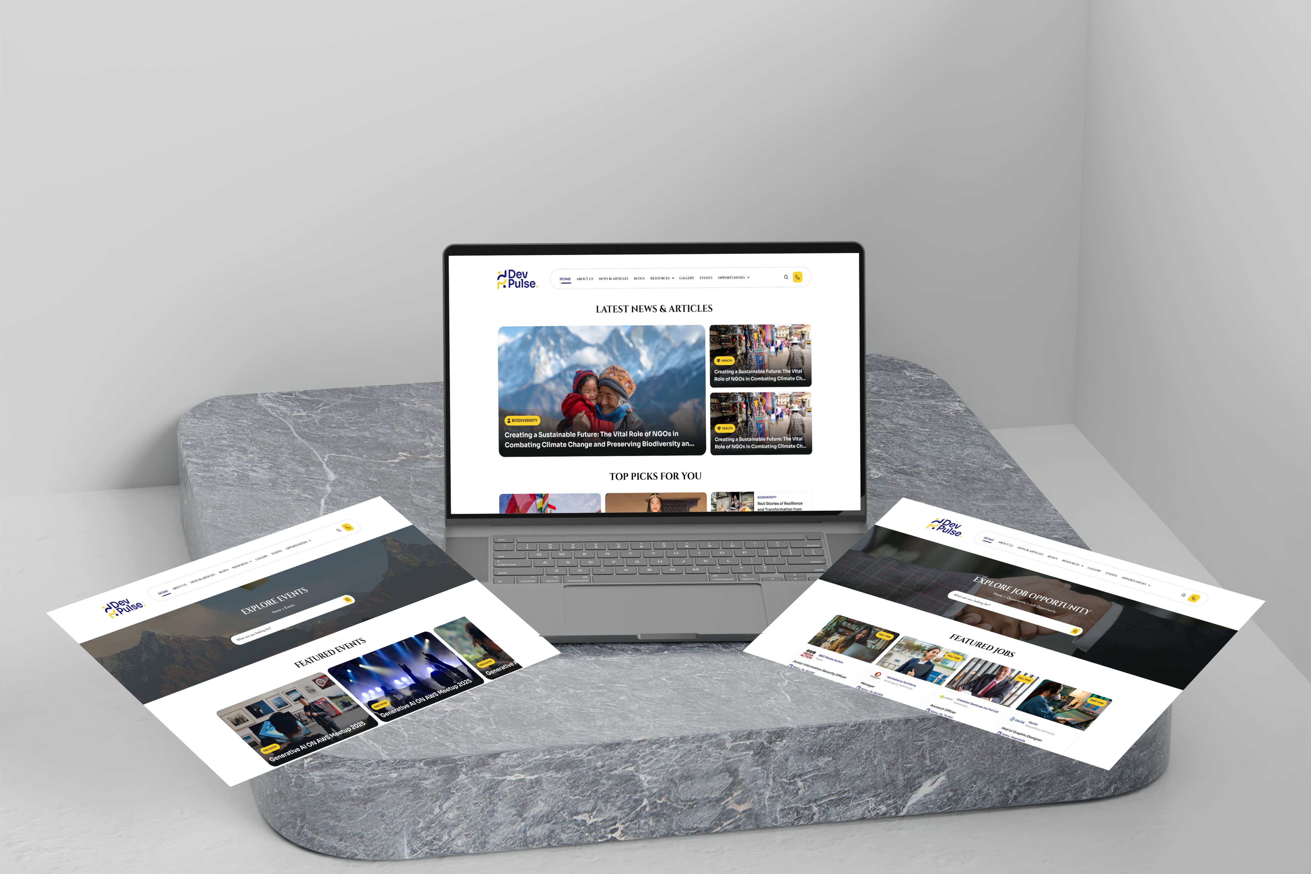 Development Pulse Mockup