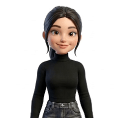 Waving Avatar character